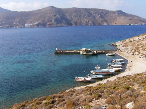 The small harbour of Agios Stefanos, near Livadia