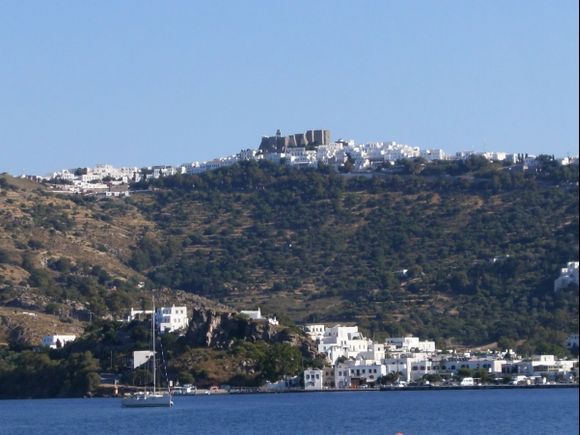 View of the Monastery from Skala\'s port