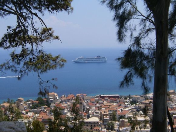 View of Zakynthos town from Bochali hill