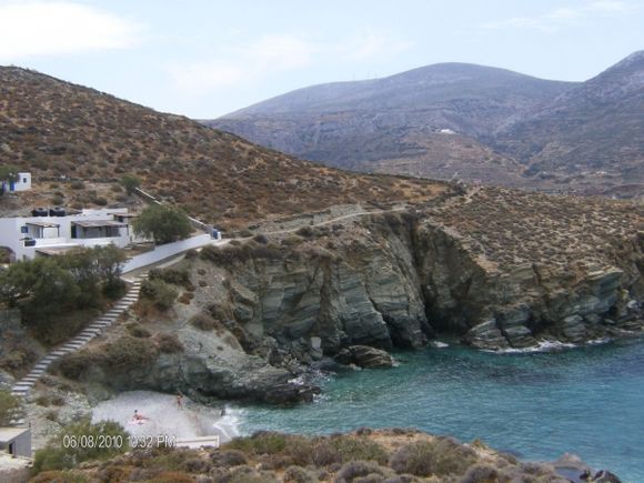 Angali beach, view from the path leading to Agios Nikolaos beach