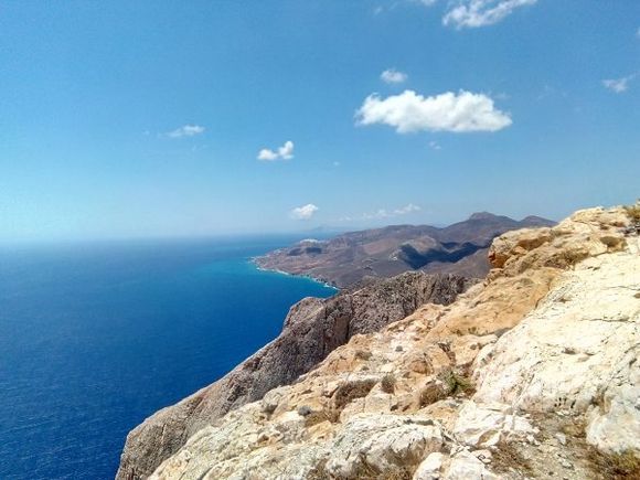 View of the island from Kalamos' peak