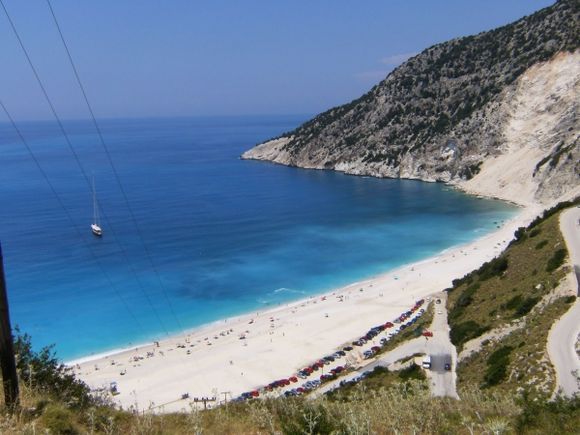 Myrtos from the road above