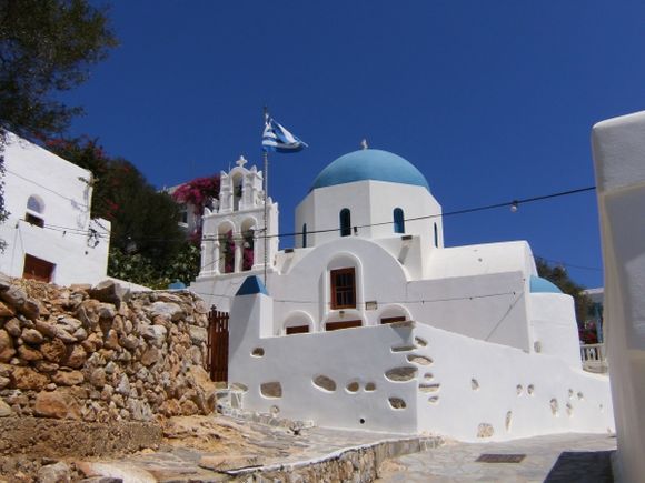 Agios Stavros church at the port