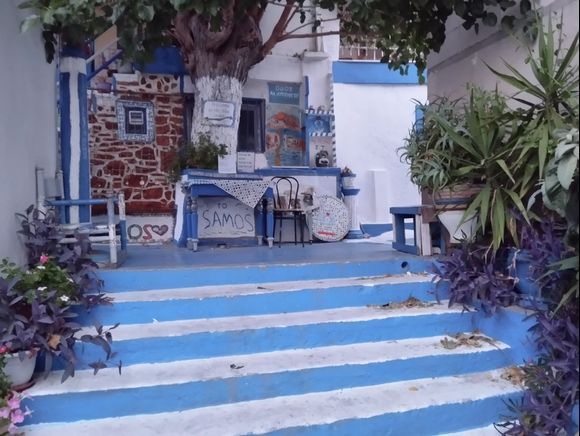 Blue Street in Pythagorio 
