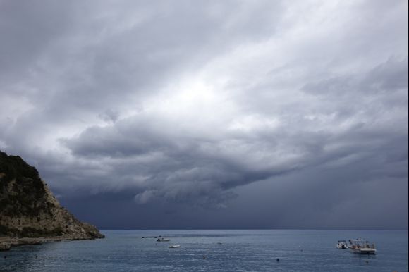 Lefkada (Agios Nikitas) after a rainy day