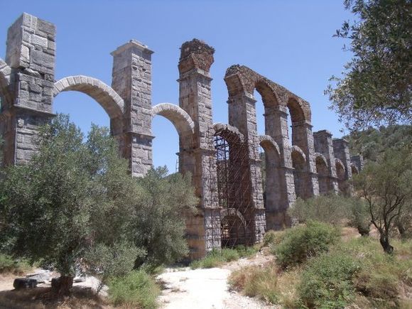 The Roman aqueduct at Moria. Strolled around for an hour without meeting another living soul (with the exception of two goats). It was amazing. (July 2013)
