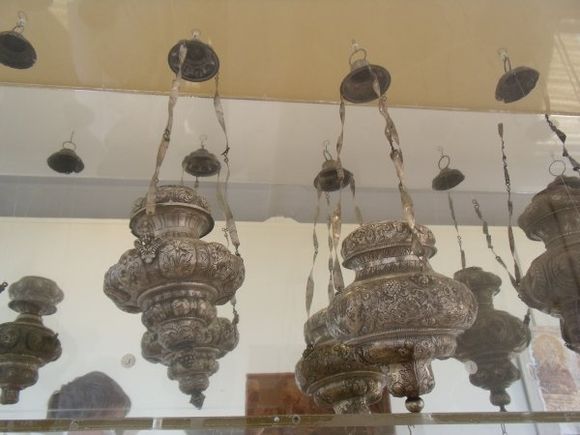 Lamps, Byzantine Museum, Zakynthos Town, August 2011