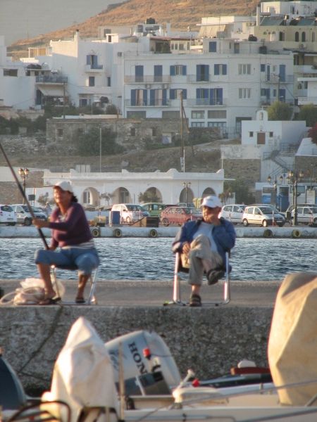 Quietly fishing at Tinos