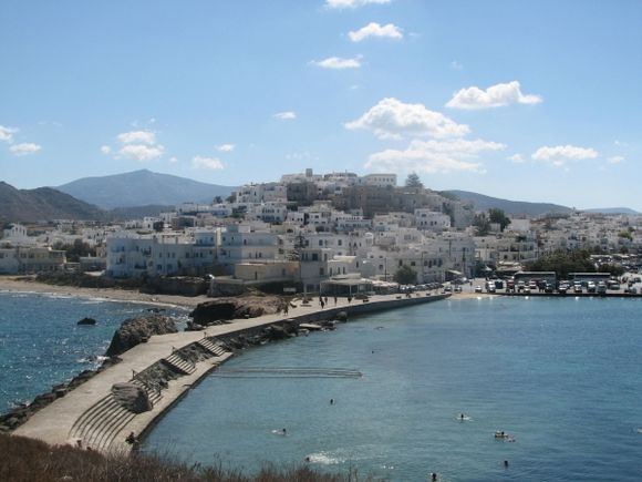Naxos Harbour view