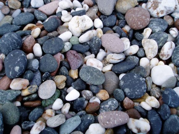 Pebbles on Plomari Beach