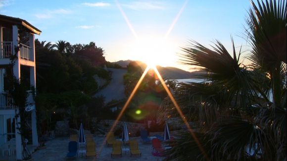 Sunrise on Zakynthos Island in Agio Sostis