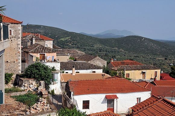 Roofs of Geraki, mountain village between Leonidi and Gytheio