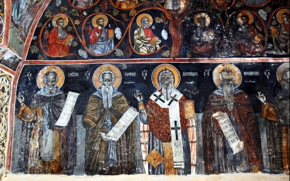Kaisariani Monastery, fresco