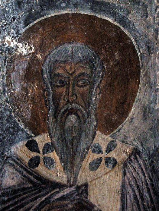 Chalki, fresco in Aghios Georgios Disortitis