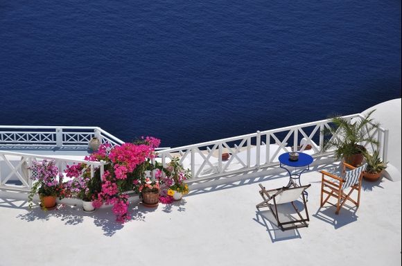 Terrace in Oia