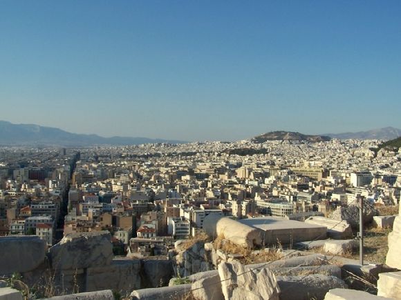 View to Athens from Acropolis