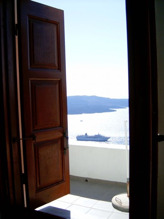 Villa view of Cruise Ship