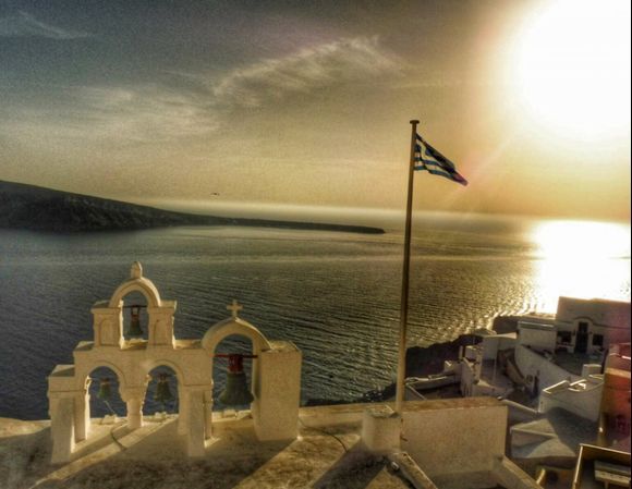 Oia, Santorini at sunset