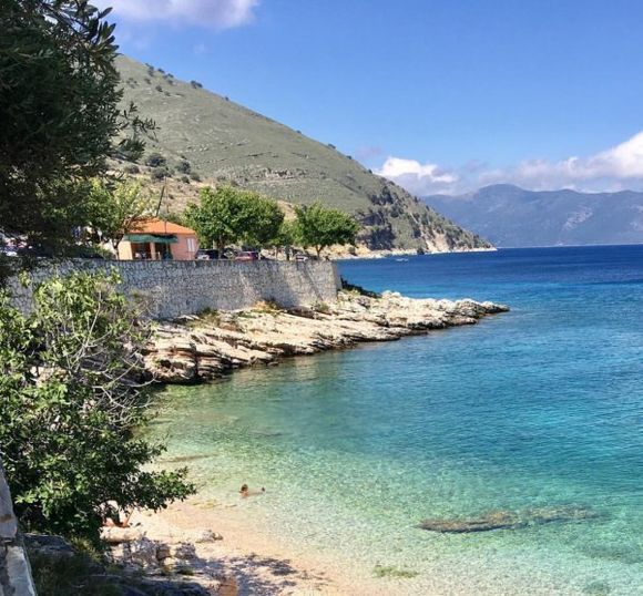 The crystal clear waters of Agia Efimia in Kefalonia