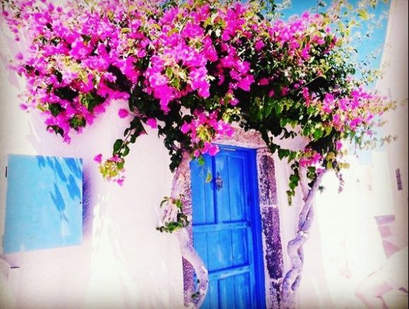 Walking through the beautiful and unique village of Emporio in Santorini