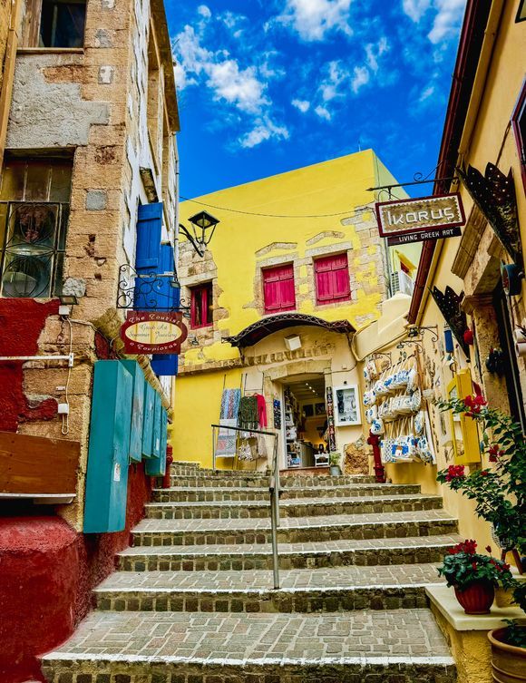 Colourful Chania old town 