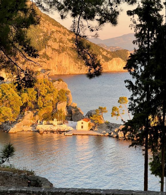 Parga sunset from the castle last year in October 
