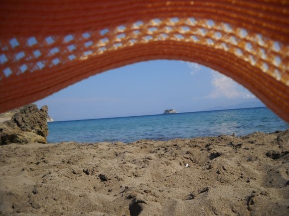Kefalonia, Ai Helis beach under my hat