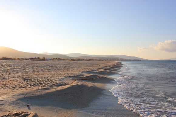 Mikri Vigla Beach at sunrise
