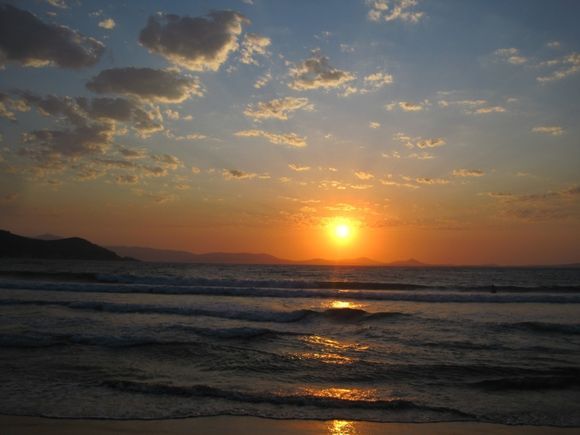 Sunset at St George Beach, Naxos