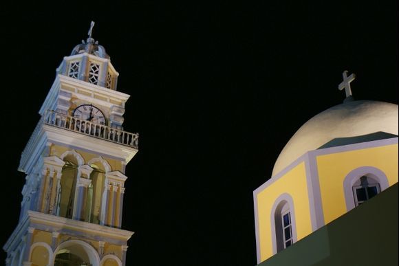 Church at night.