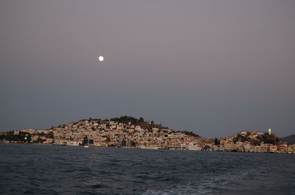 Poros view from a yacht
