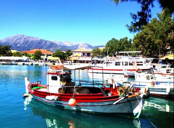 Fishing boats in Vassiliki.