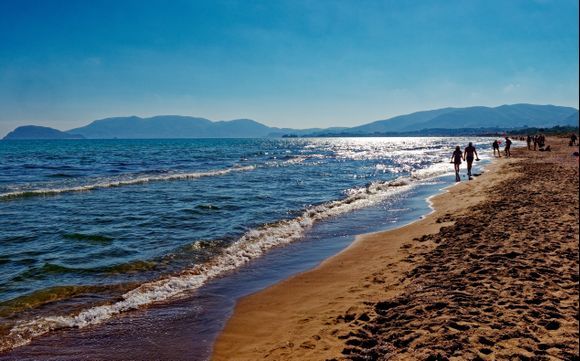 September 2024
At the end of a good walk on Kalamaki Beach ...