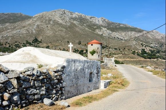 On the road outside Agios Antonios