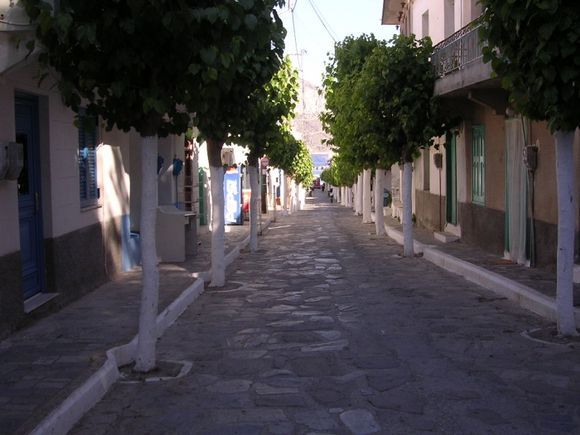 Fourni The main street of the village