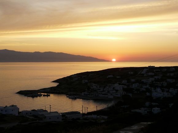 Sunset at Stavros (harbour)