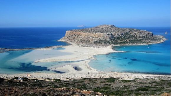 Balos beach from the pathway