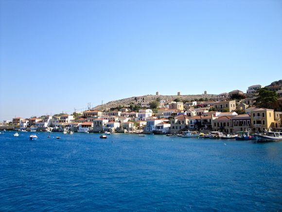 Halki view from the Dodekanisos Express