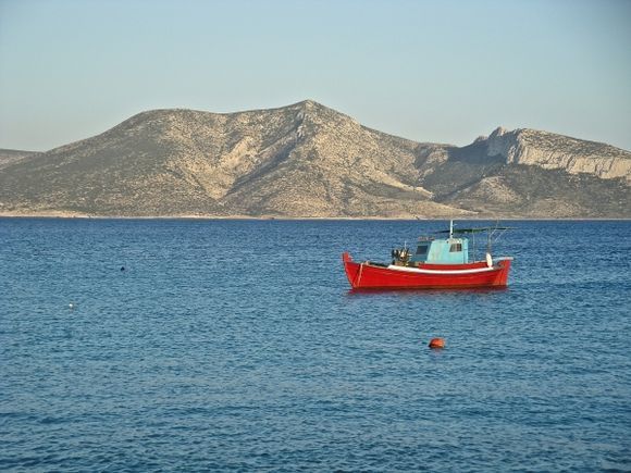 Wonderful colors in Koufonisia and Keros in the background