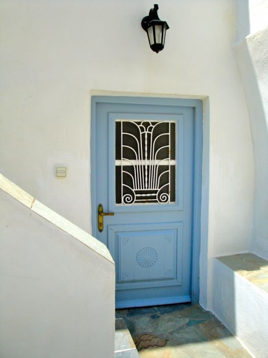 Light blue door
