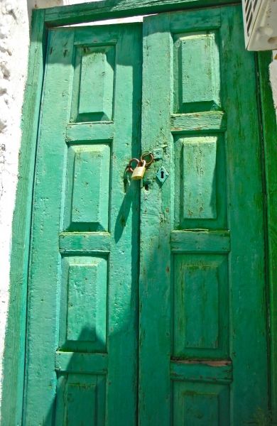Beyond an old, green door...