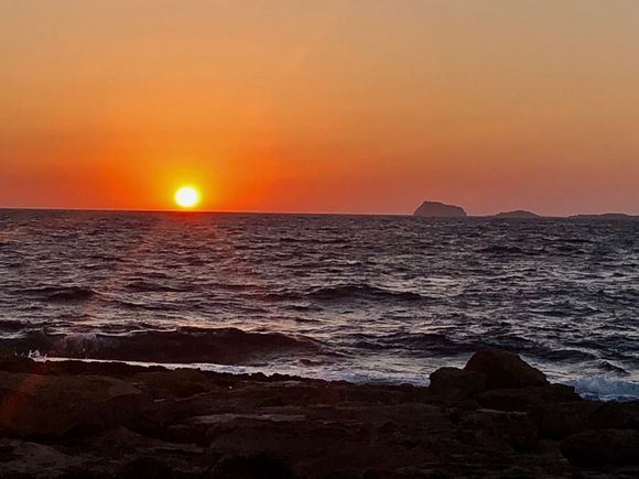 Kassos Island: sunset at Ammoua beach