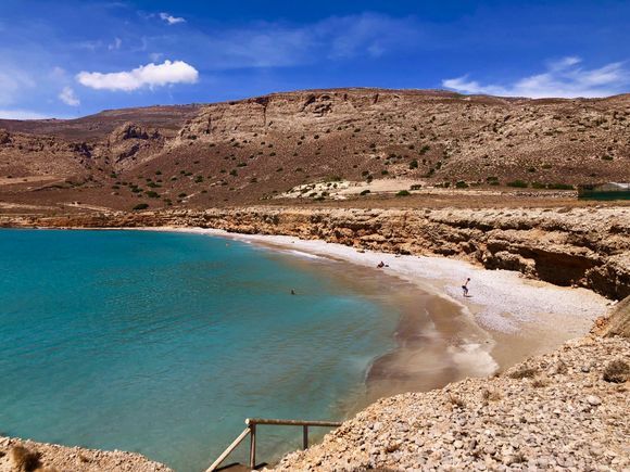South Crete, Goudouras, Aspros lithos beach (in the Makris Gialos area)