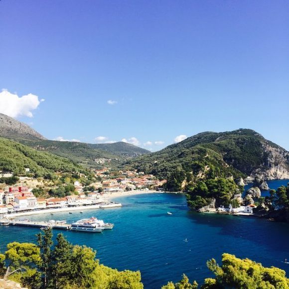 View of Parga Port from Castle