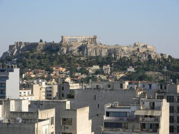 View of Acropolis from Dorian Inn Athens