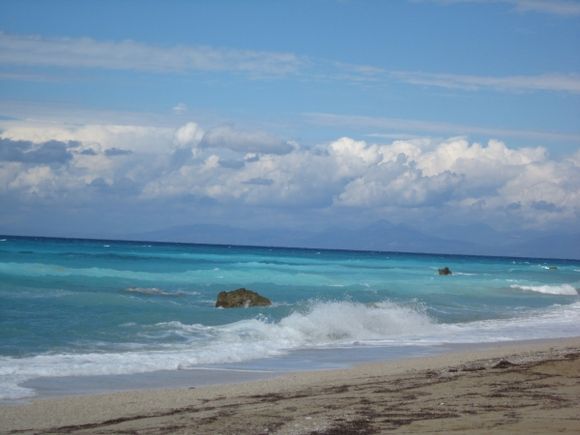 Light after storm on Avali beach - Lefkada