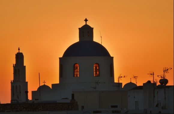 Sunset in Oia