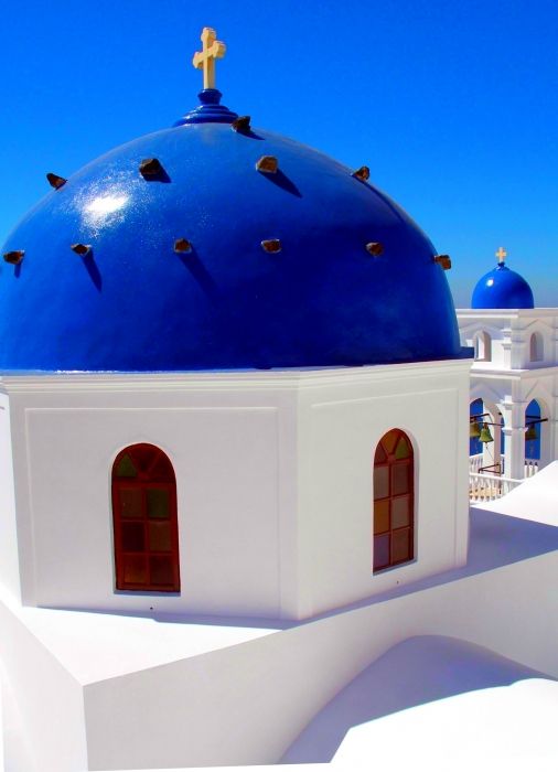 Santorini\'s domes - Imerovigli