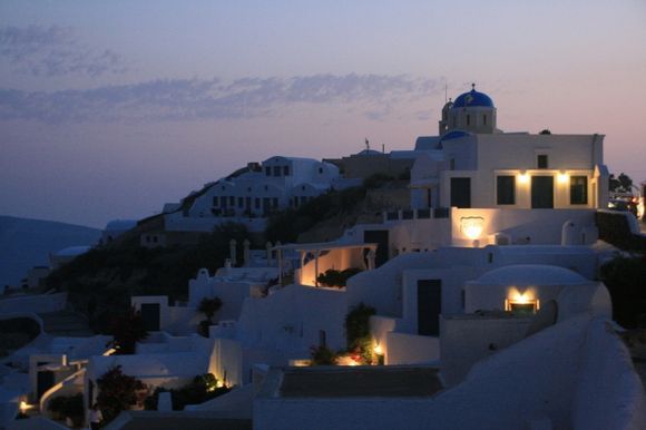 The Chapel in the Moonlight... in Oia