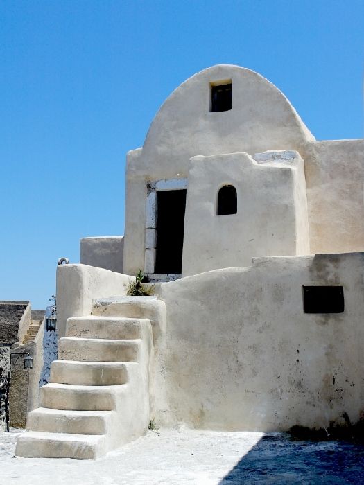 Pyrgos: Traditional house from old capital of Thera.